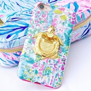 NWT Lilly Pulitzer Turtle Ring Stand for Phone